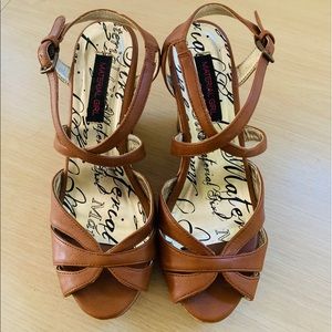 Madden Girl Wedge Platform Sandals 6.5